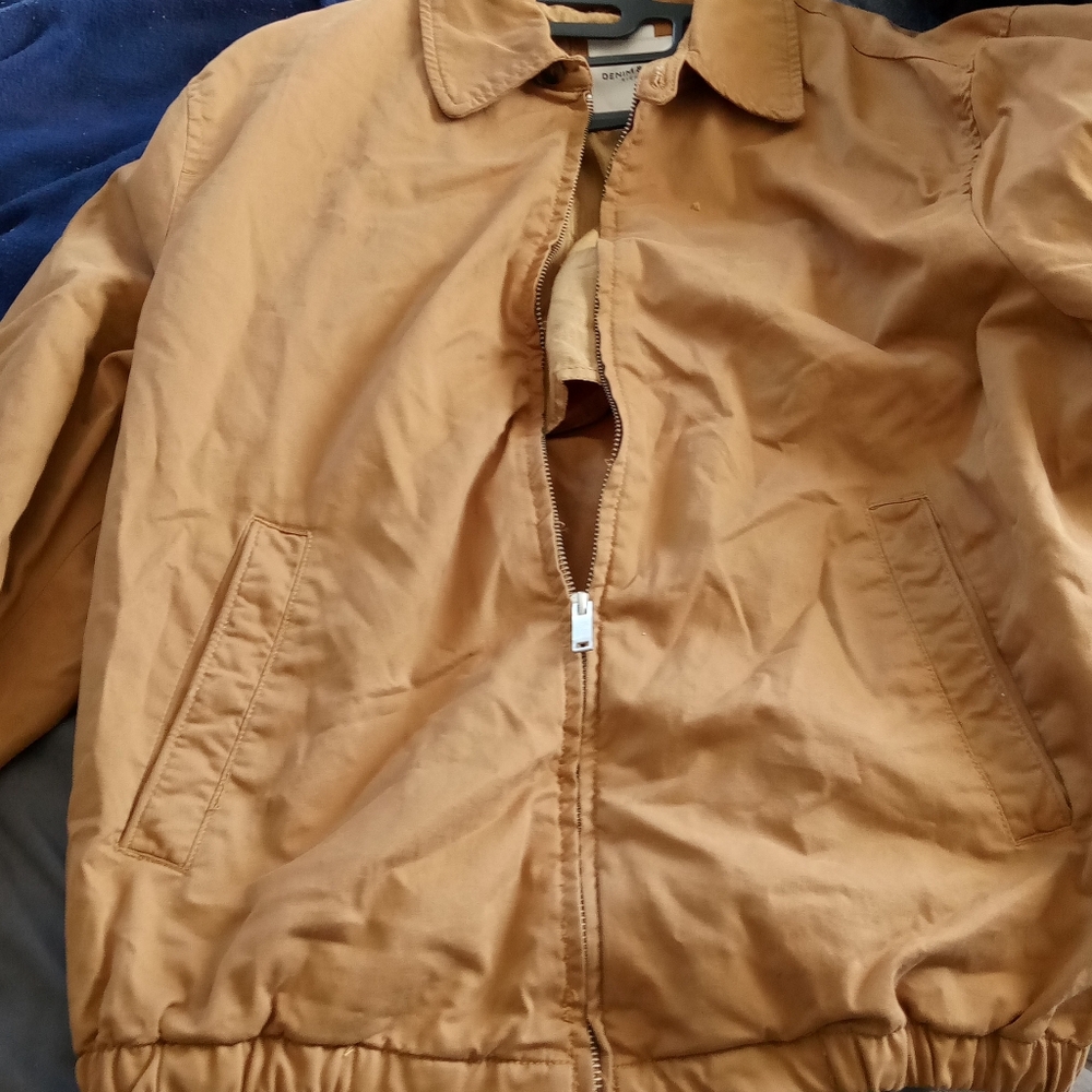 Denim Forum Brown Bomber Jacket